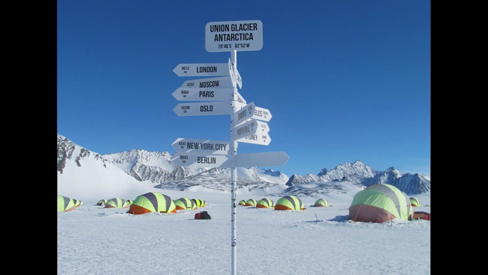 Union Glacier in Antarctica is a launching point for expeditions to summit Mount Vinson.