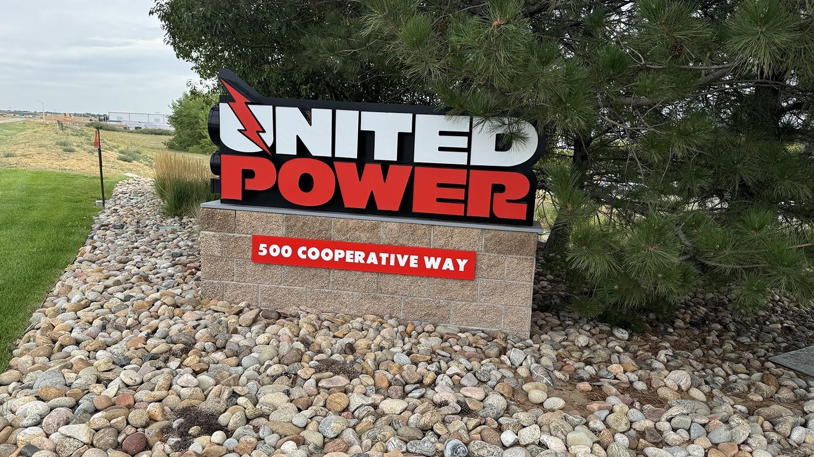 The marquee of United Power Inc. in Brighton, Colorado.  Mark Gabriel, president and CEO of Brighton, Colorado-based United Power Inc., led the breakaway of his rural electricity cooperative from Tri-State Generation and Transmission Association in May.