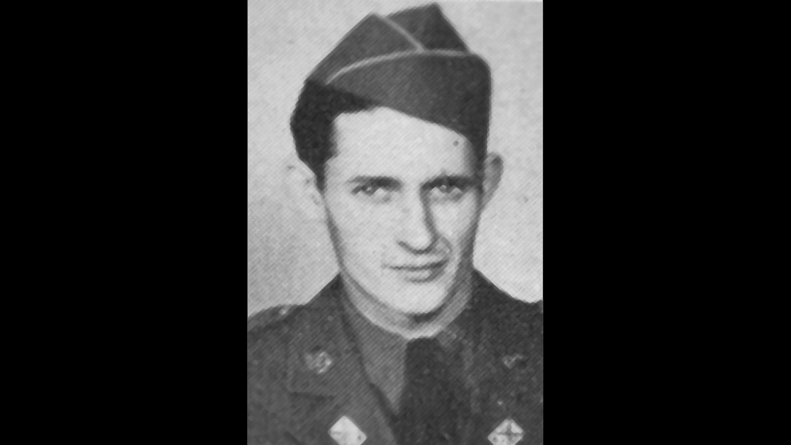A photograph of Joseph Junior Mulvaney during his time in the Illinois National Guard’s 130th infantry. Mulvaney fought in the Pacific during World War II before returning to the United States. He was in Des Moines, Iowa, with his wife, Mary Alyce McLees, and three children when he disappeared in 1963. His skeleton was discovered in a military footlocker in 1992 in Thermopolis.