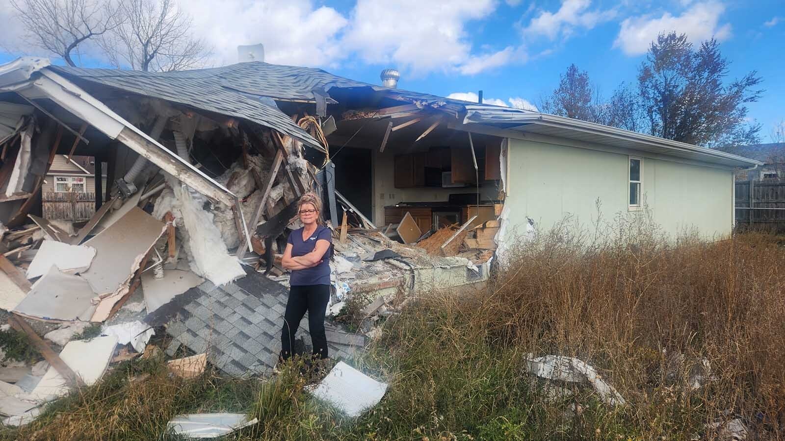 Nearly seven months after a semitrailer plowed through an Upton storage building and a rental home, the owner says she’s trapped in insurance hell. “It’s not fair,” she said, while the buildings remain piles of cinder blocks, twisted metal and motor oil.