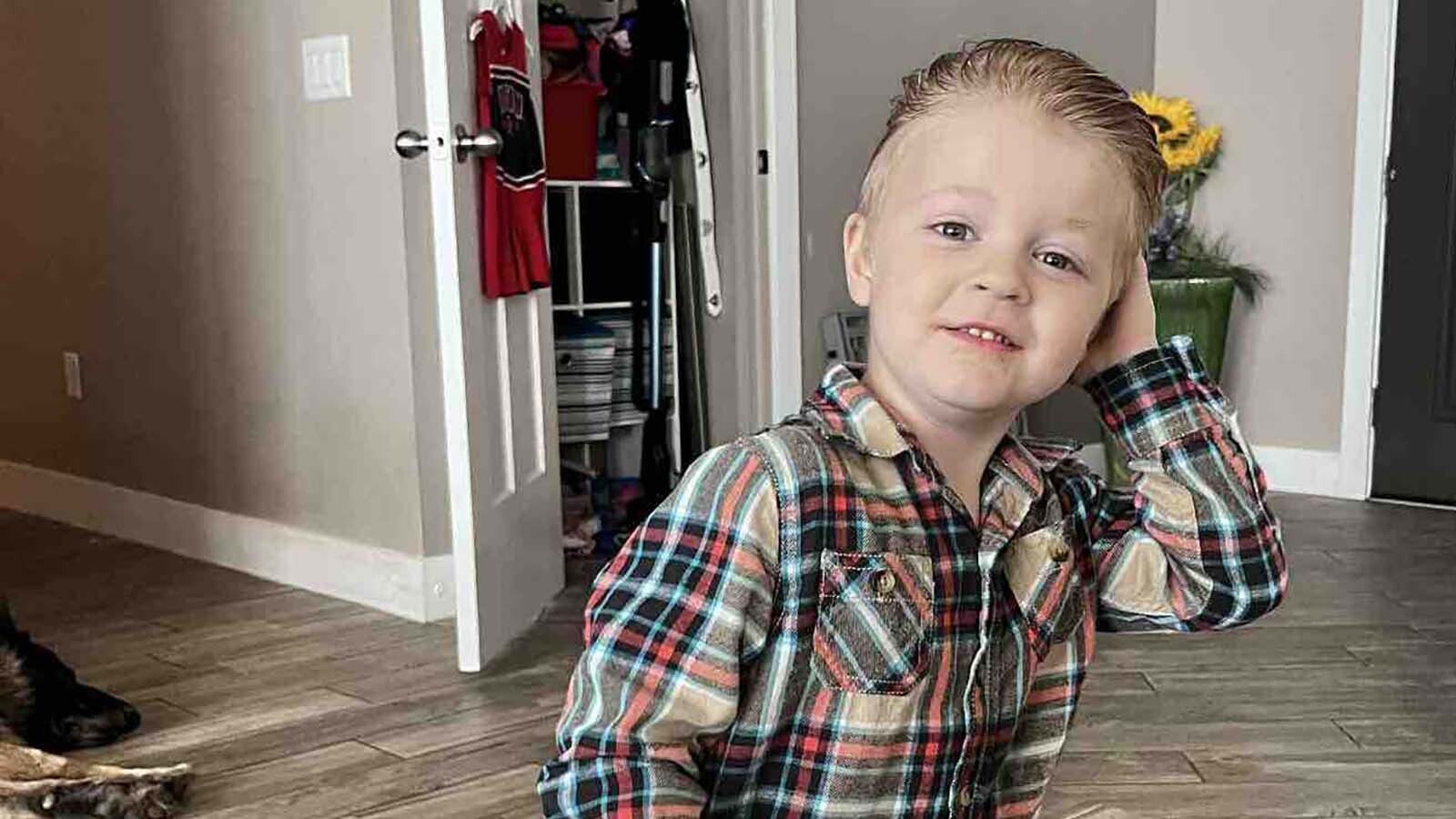 Leo Feller, 5, of Hurricane, Utah, suffered a brutal dog attack Oct. 25 that left him with severe facial injuries.