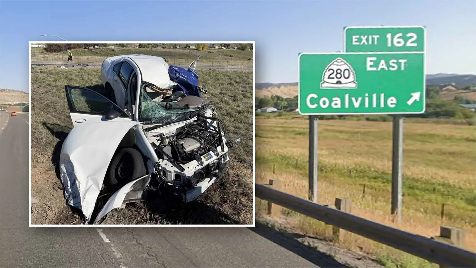 This Chevrolet Impala was involved in a fatal wrong-way crash on Interstate 80 near Coalville, Utah, on Thursday.