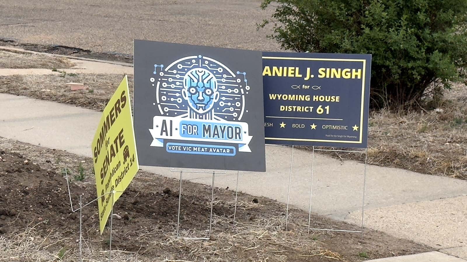 VIC, an acronum for Virtual Integrated Citizen, is the first artificial intelligence political candidate in Wyoming, running for mayor of Cheyenne.