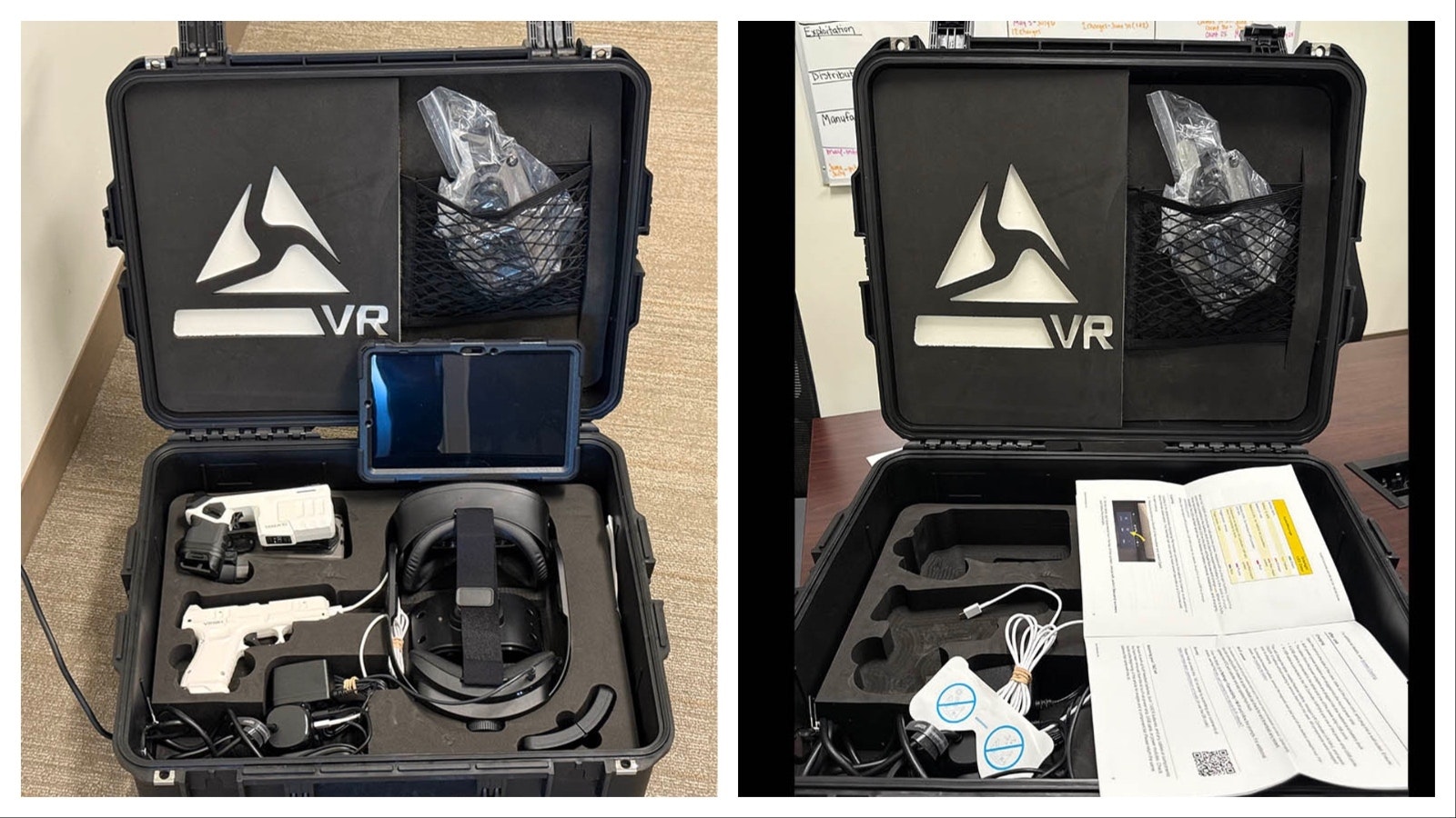 A virtual reality kit used to run law enforcement training programs.