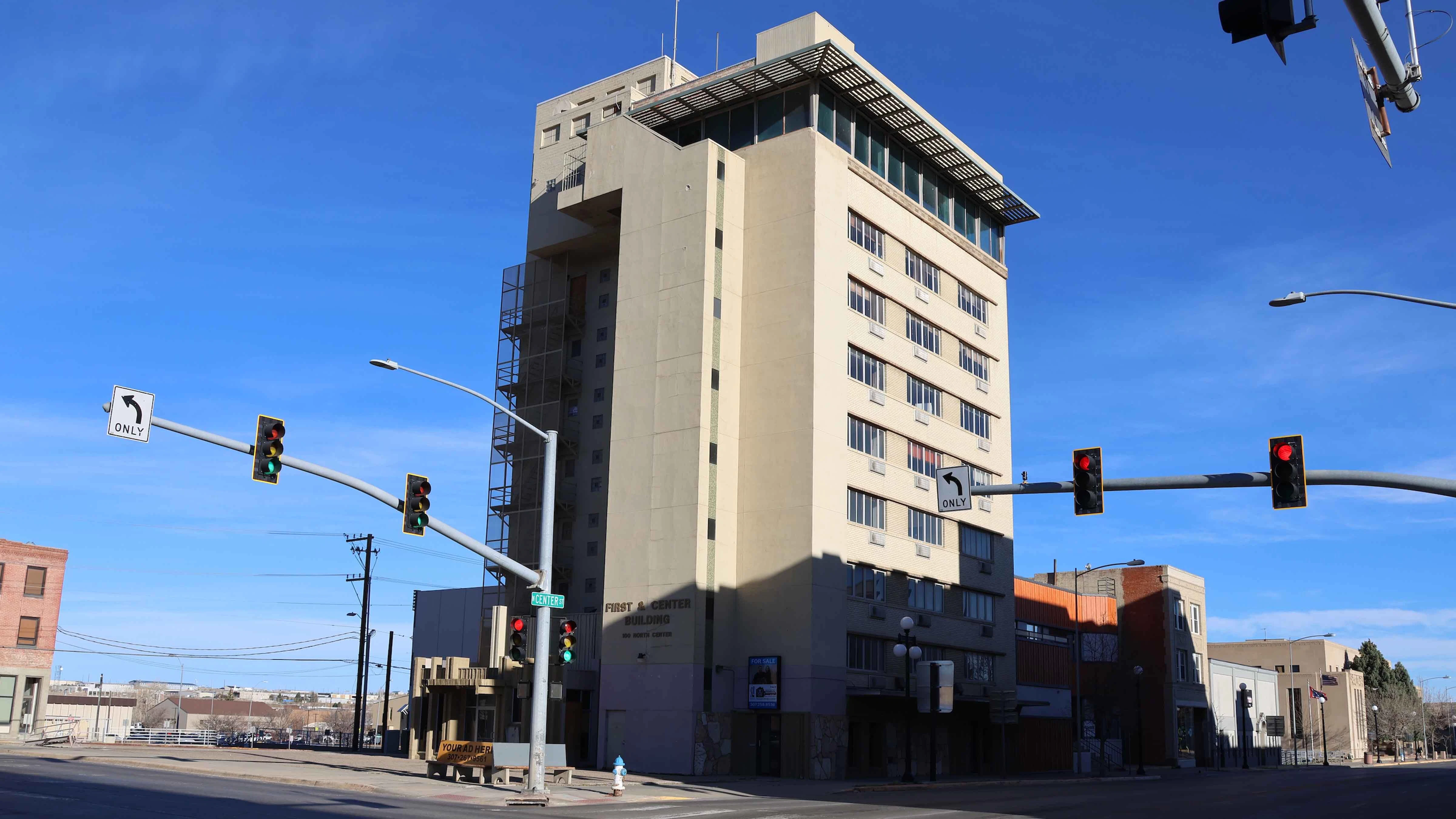 Downtown buildings that are vacant are examples of blight according to the study presented to the city council on Tuesday included a vacant tower on West First and North Center streets.