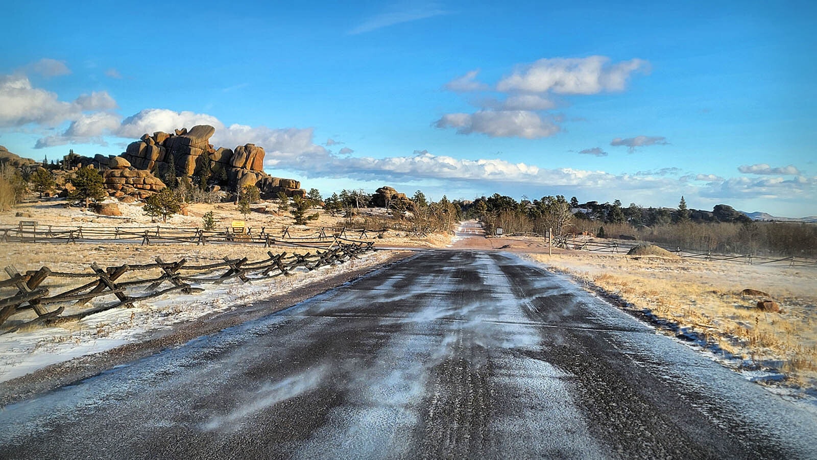 There's not much snow at Vedauwoo in Wyoming’s Snowy Range, which is a concerning sign to many. But if history is an accurate guide, winter weather will soon descend and bring more moisture to most of Wyoming.