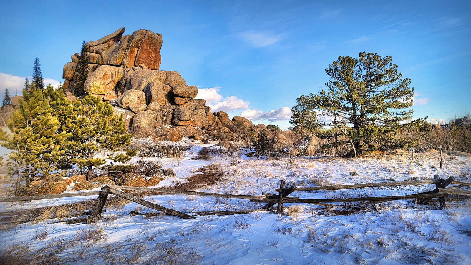 There's not much snow at Vedauwoo in Wyoming’s Snowy Range, which is a concerning sign to many. But if history is an accurate guide, winter weather will soon descend and bring more moisture to most of Wyoming.