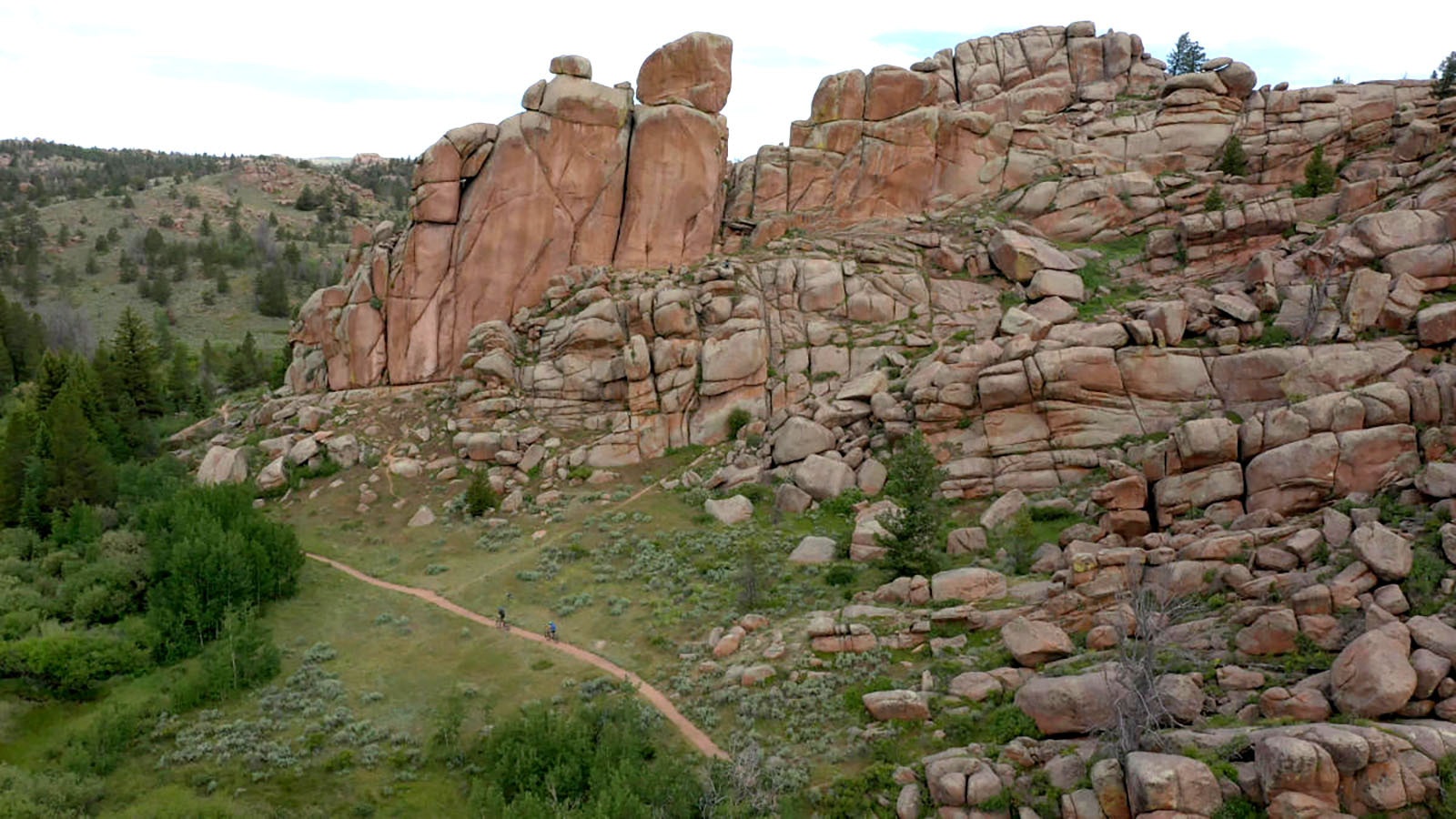 The unique rocks that have been pushed through the Earth's crust at Vedawoo are examples of what makes up the stable Wyoming craton.