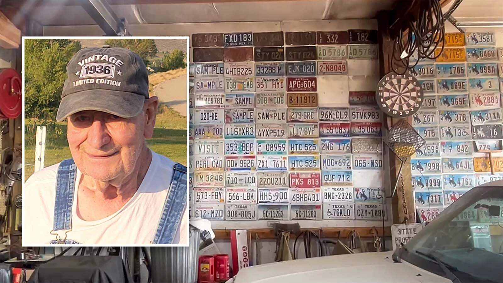 For nearly 60 years, Vern Palmer has searched Wyoming ranches and forgotten dump grounds for old license plates. At 90, the Big Piney mechanic has found nearly every state plate ever issued — except for one.