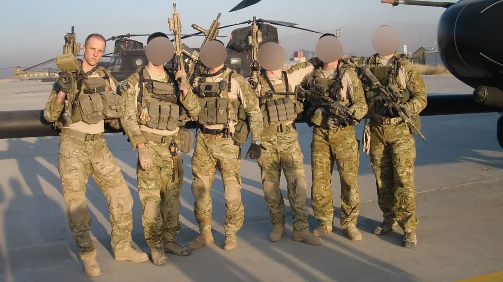 Michael Watts, far left, now 36, in 2010 in Afghanistan with his 2nd Battalion, 75th Ranger Regiment.