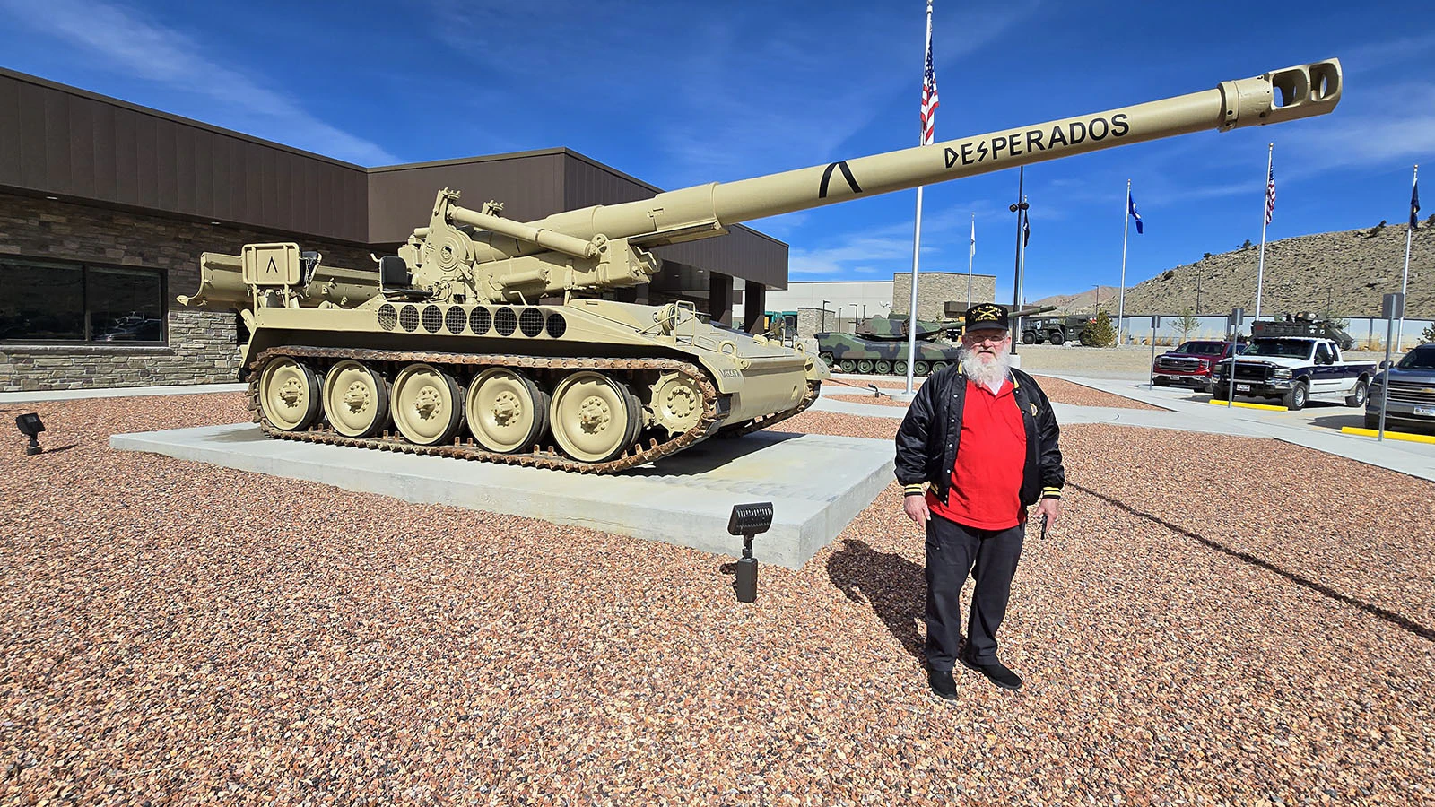 Dave Lee, a Rock Springs veteran, snuck away from all the ceremony to check out this tank, which is just like the one he was assigned to during his service. He was one of about 35 veterans from Rock Springs attending Welcome Home Day held at the National Museum of Military Vehicles in Dubois.