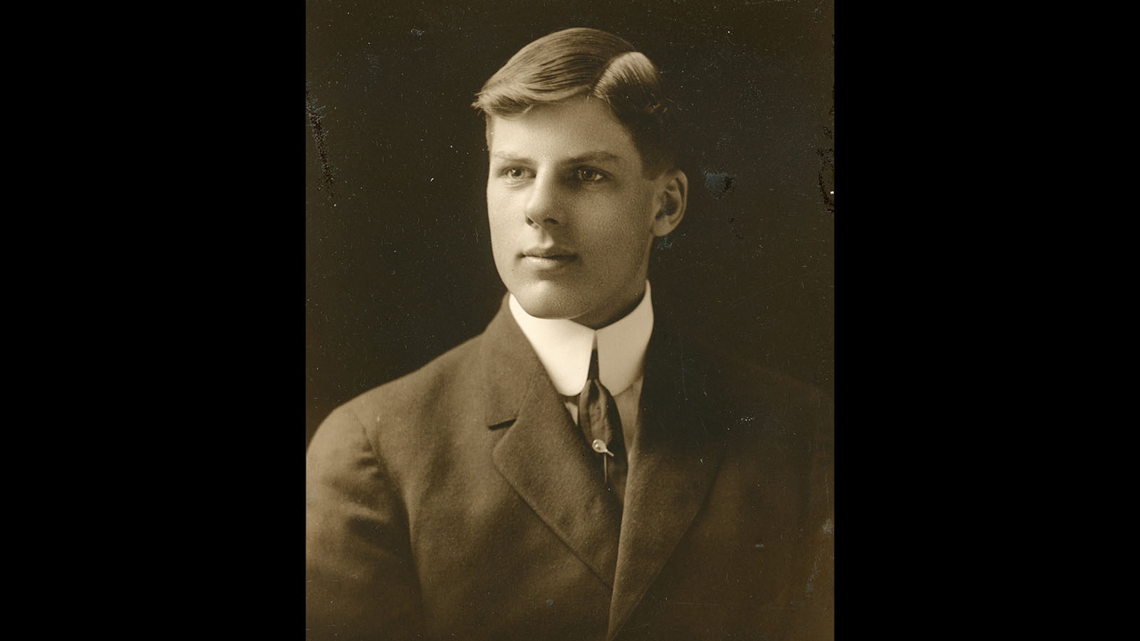 Bob David in 1912. He would go on to serve in World War I and leave a legacy of historical information for the state.