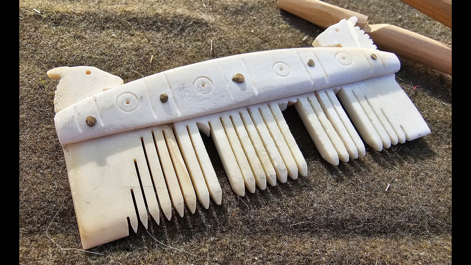 Combs like this handmade one are the most common artifacts found in Viking burial sites.