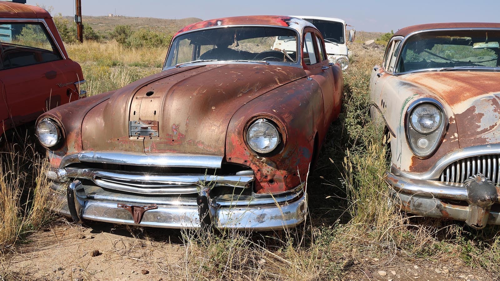 1954 Pontiac Chieftain is among Steven Murphy’s collection. He purchased it in Montana.