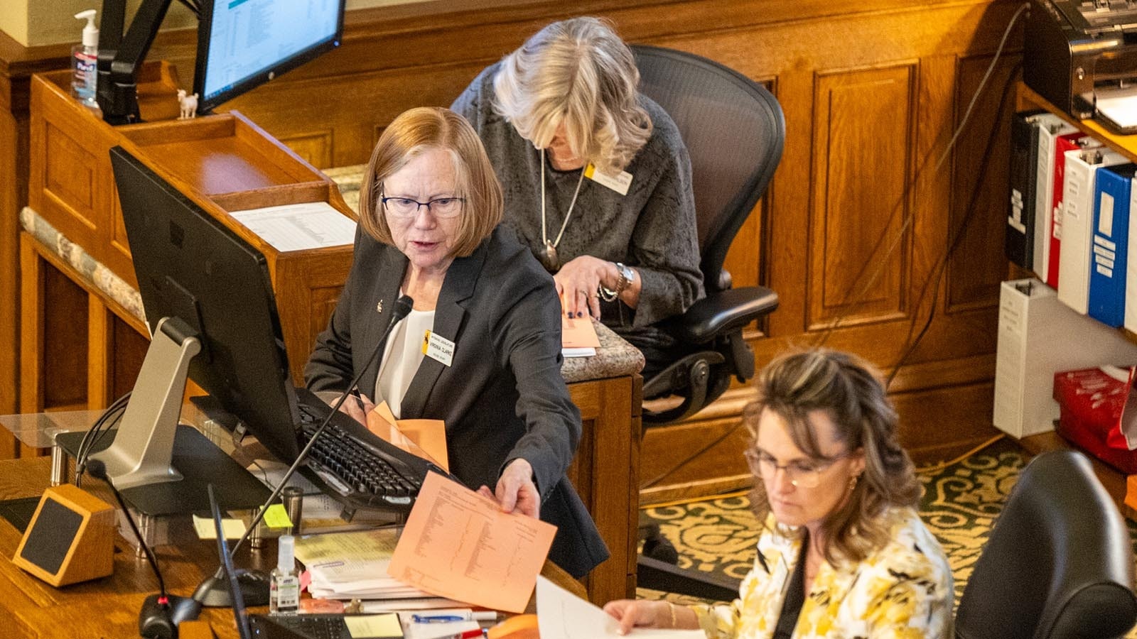 Cheyenne resident Virginia Clarke, 70, is a ball of energy as a Wyoming legislative staff member working the legislative session at the state Capitol. She walks about 70,000 steps a week, or about 35 miles.