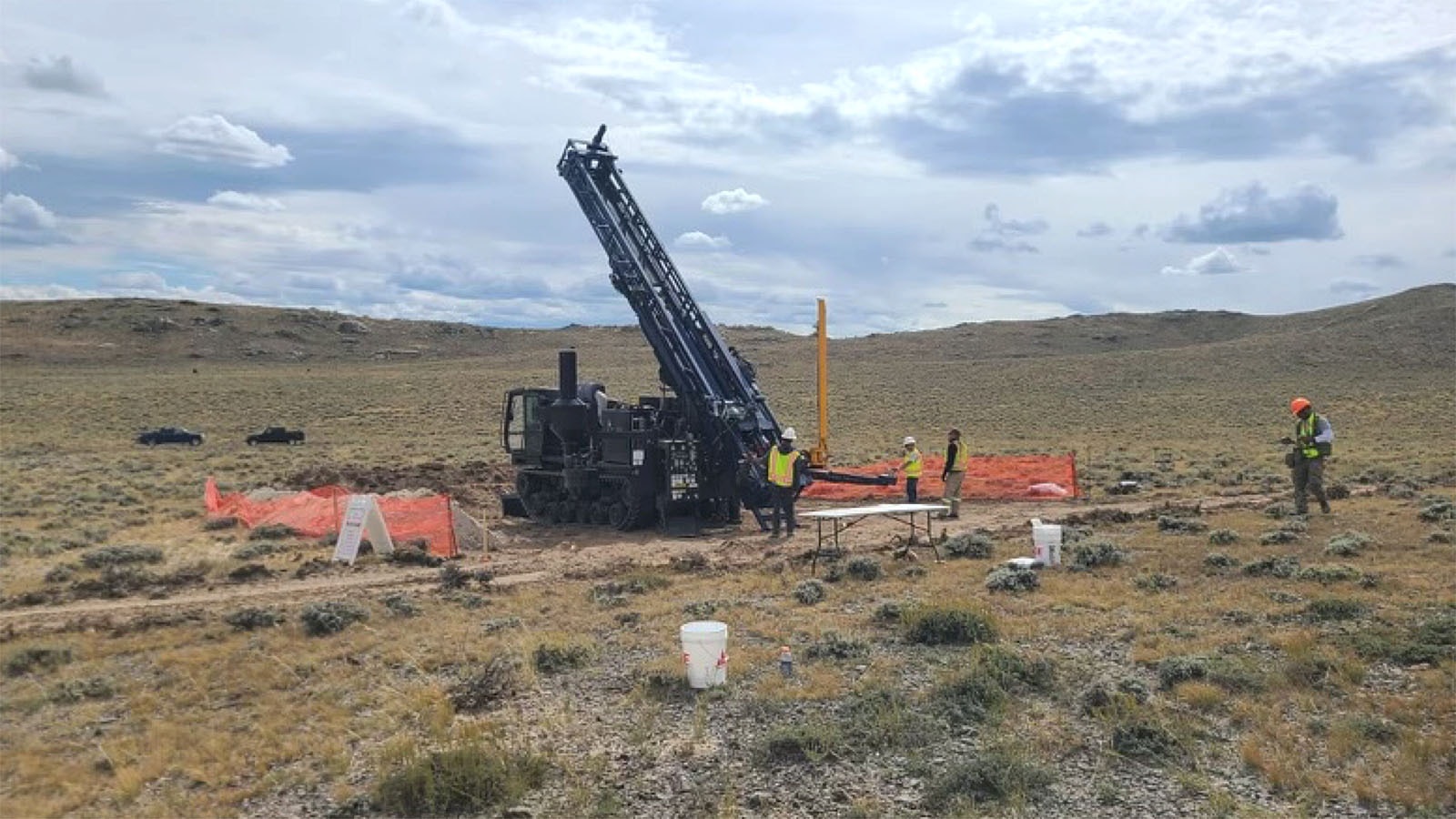 Exploratory work being performed by Visionary Metals Corp. at its King Solomon prospect site, located north of Jeffrey City, Wyoming.