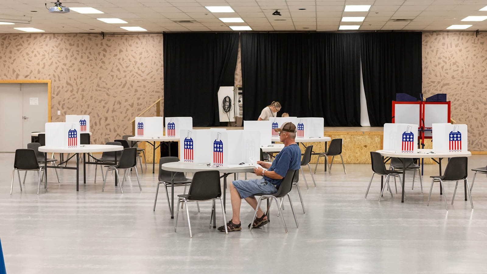 Voting was steady in Wheatland at the Agriplex 4-H Building on Tuesday, Aug. 20, 2024.