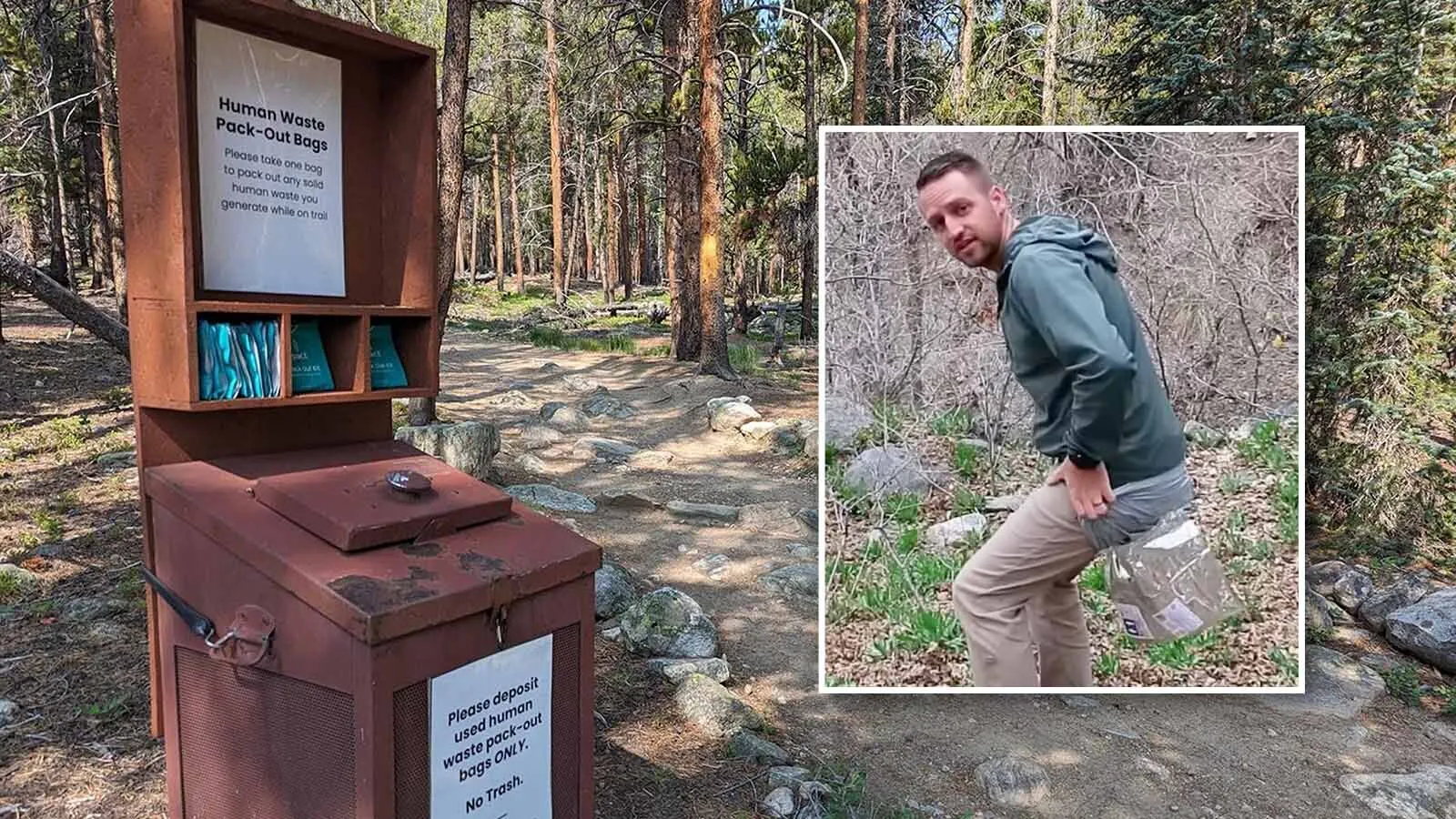 A study by a Colorado company shows that people who are willing to poop in plastic bags and pack it out of the wilderness are also willing to pay for the privilege. They’ll buy the bags at trailheads to maintain a “leave no trace” footprint.