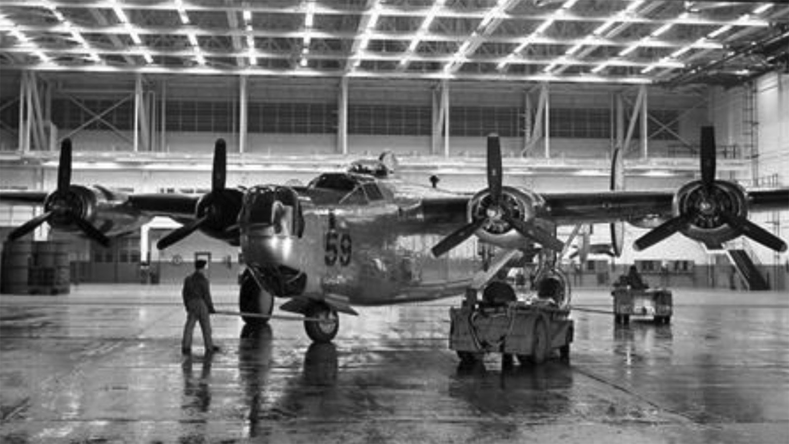 The B-24 bomber number 59 at the Ford Willow Creek Assembly Plant outside Detroit, Michigan.