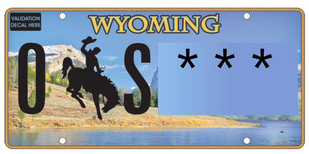 WY Vanity Plates