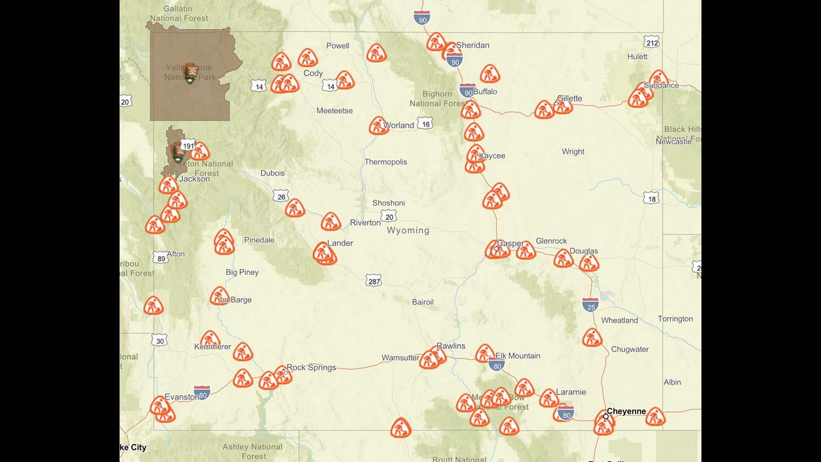 The WyoRoad website/app gives motorists plenty of real-time info on Wyoming highways, including conditions, closures and delays.