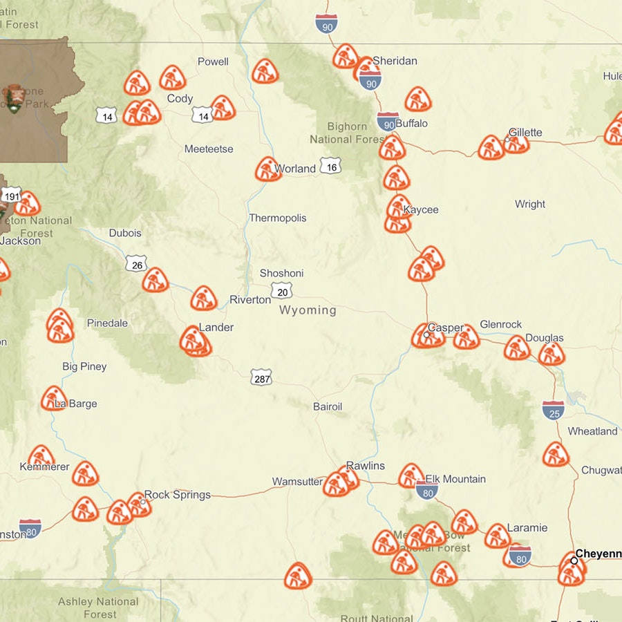 The WyoRoad website/app gives motorists plenty of real-time info on Wyoming highways, including conditions, closures and delays.