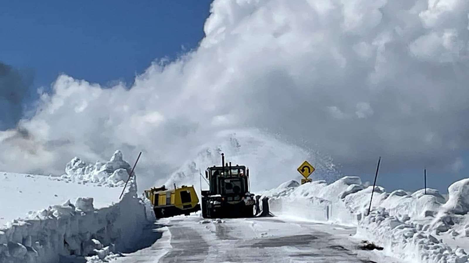 State highway crews are still moving snow, and hope to have U.S. 212 open Friday morning.