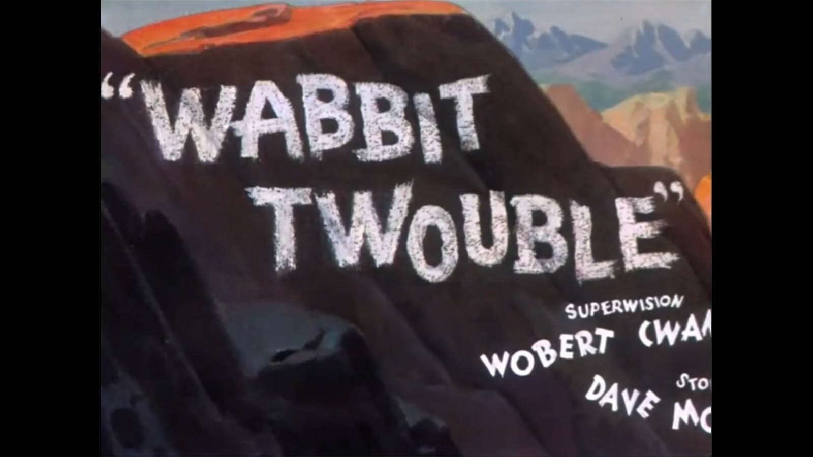 Buggs Bunny torments Elmer Fudd as he tries to camp in a cartoon version of Yellowstone National Park in the 1941 cartoon "Wabbit Twouble."