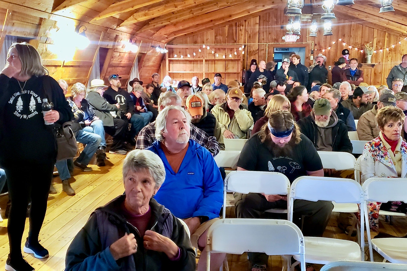 More than 150 people packed into the Wagon Box Inn on Saturday to learn more about the WagonBox DAO, which owns the historic property.