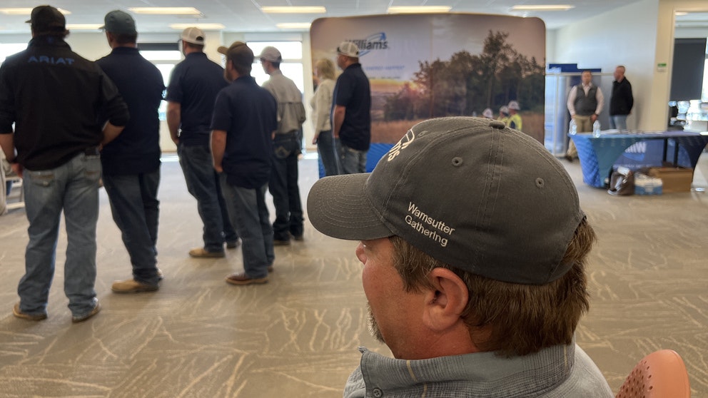 A large crowd was on hand in September 2022 when Williams Cos. Inc. announced a $300 million natural gas hub for Wamsutter, Wyoming.