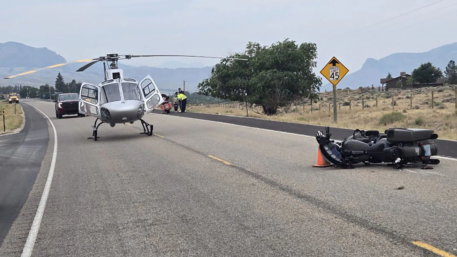 A multi-vehicle accident between Cody and Yellowstone National Park involving multiple motorcycles on Wednesday morning resulted in one confirmed fatality and five serious injuries, the Wyoming Highway Patrol tells Cowboy State Daily.