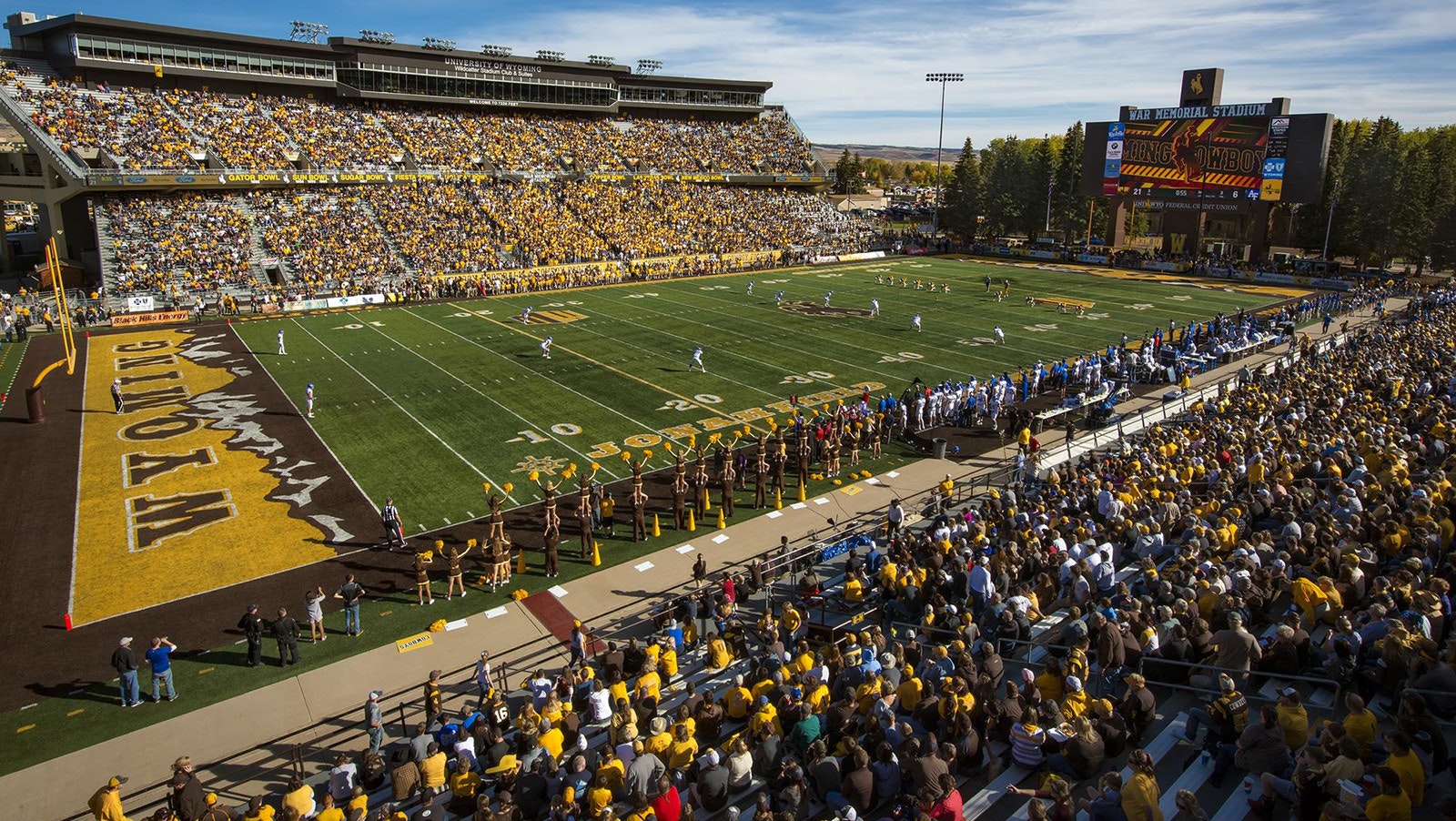 Wyoming's high school football championship games are all played at War Memorial Stadium on the University of Wyoming campus in Laramie.