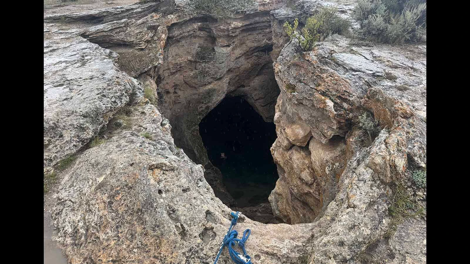 Warm Spring Geyser is a pool of brilliantly blue thermal water hidden in a cavern near Dubois, described by a frequent visitor as "like something you find down in the Caribbean.” The trick is getting there and whether to risk descending into it.