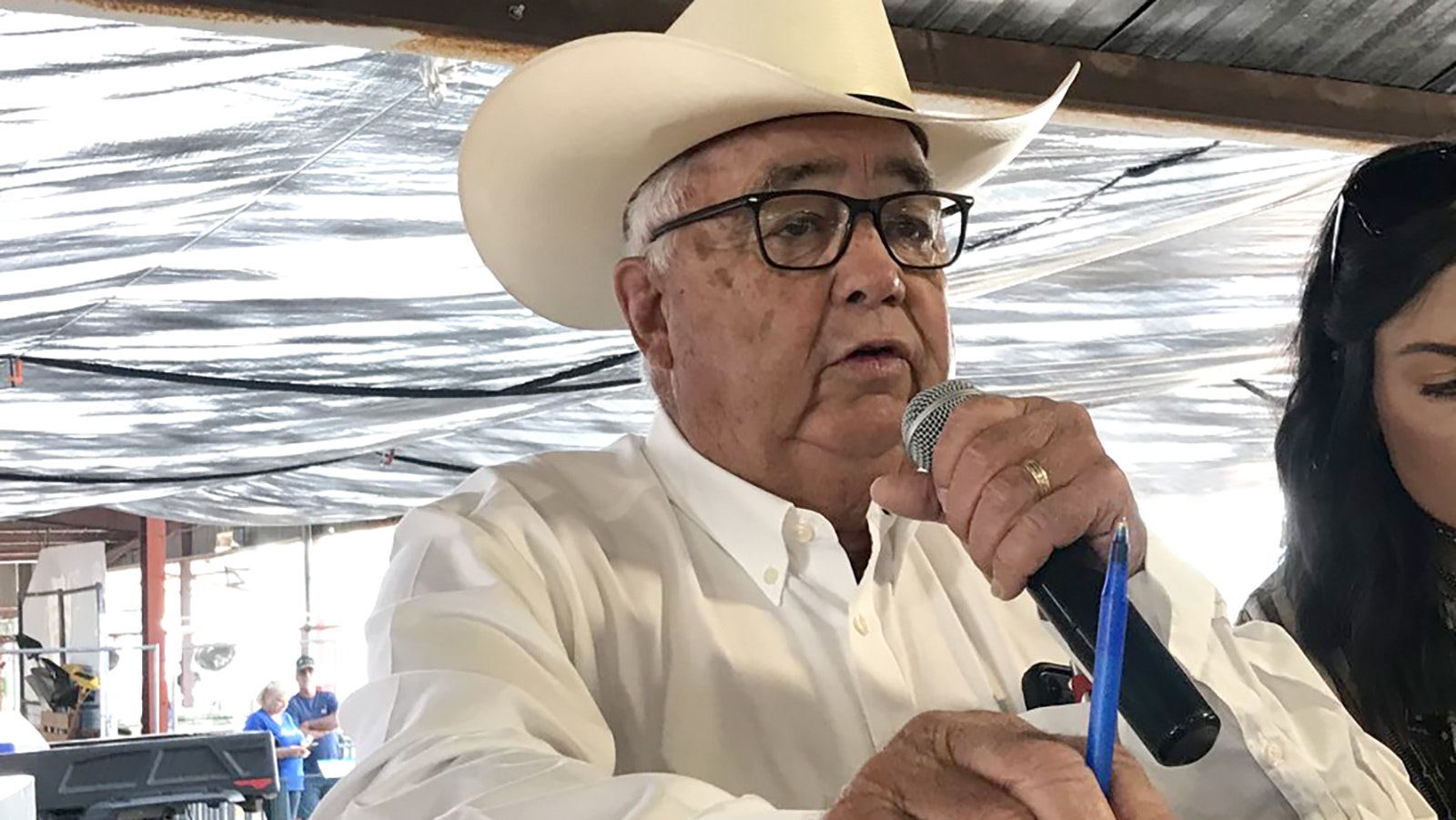 Auctioneer Warren Thompson has fast-talked his way through 50 years of Fremont County Fair auctions, helping raise $20 million over the years.