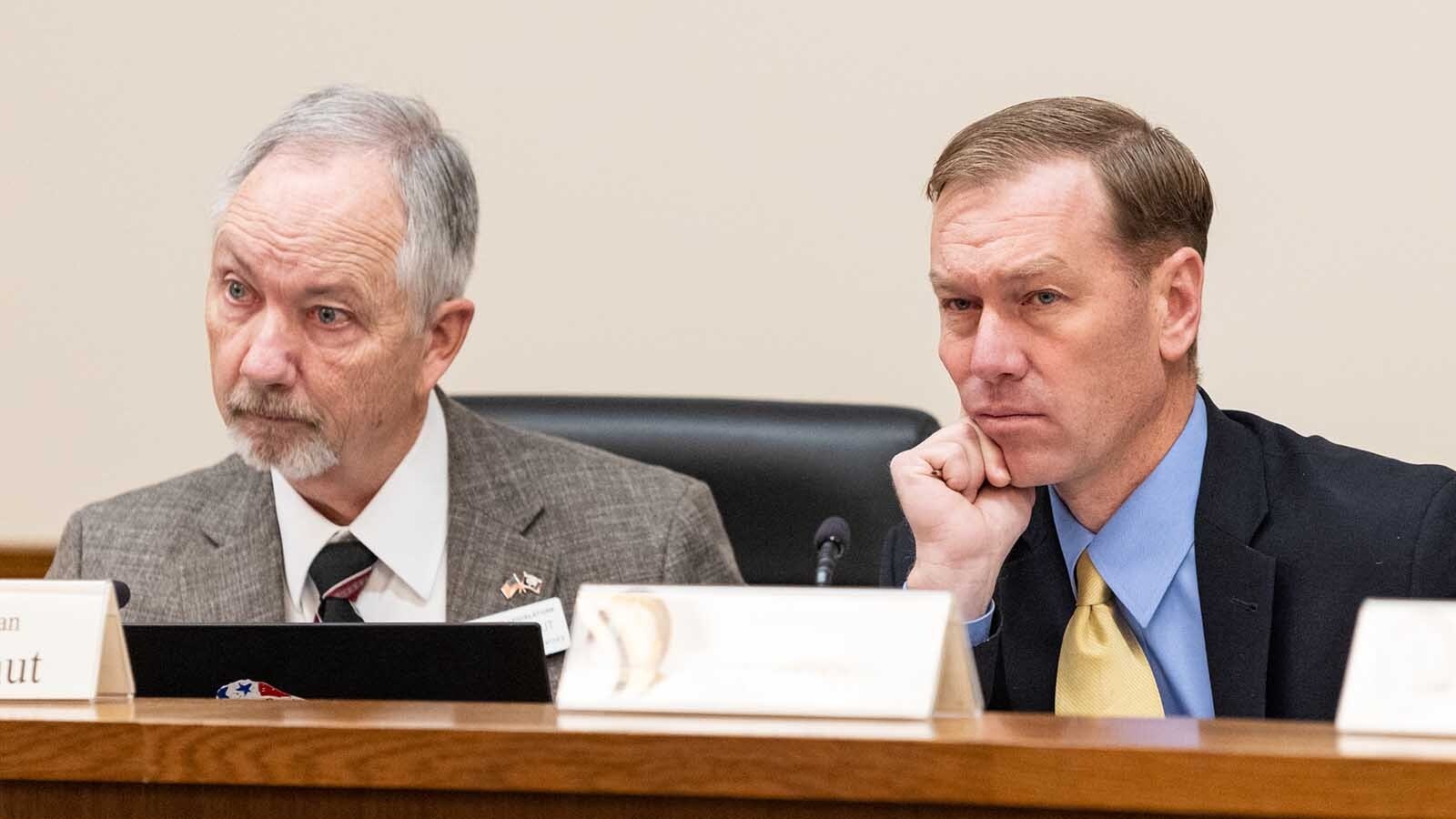 State Rep. Art Washut, R-Casper, left, and Sen. Barry Crago, R-Buffalo.