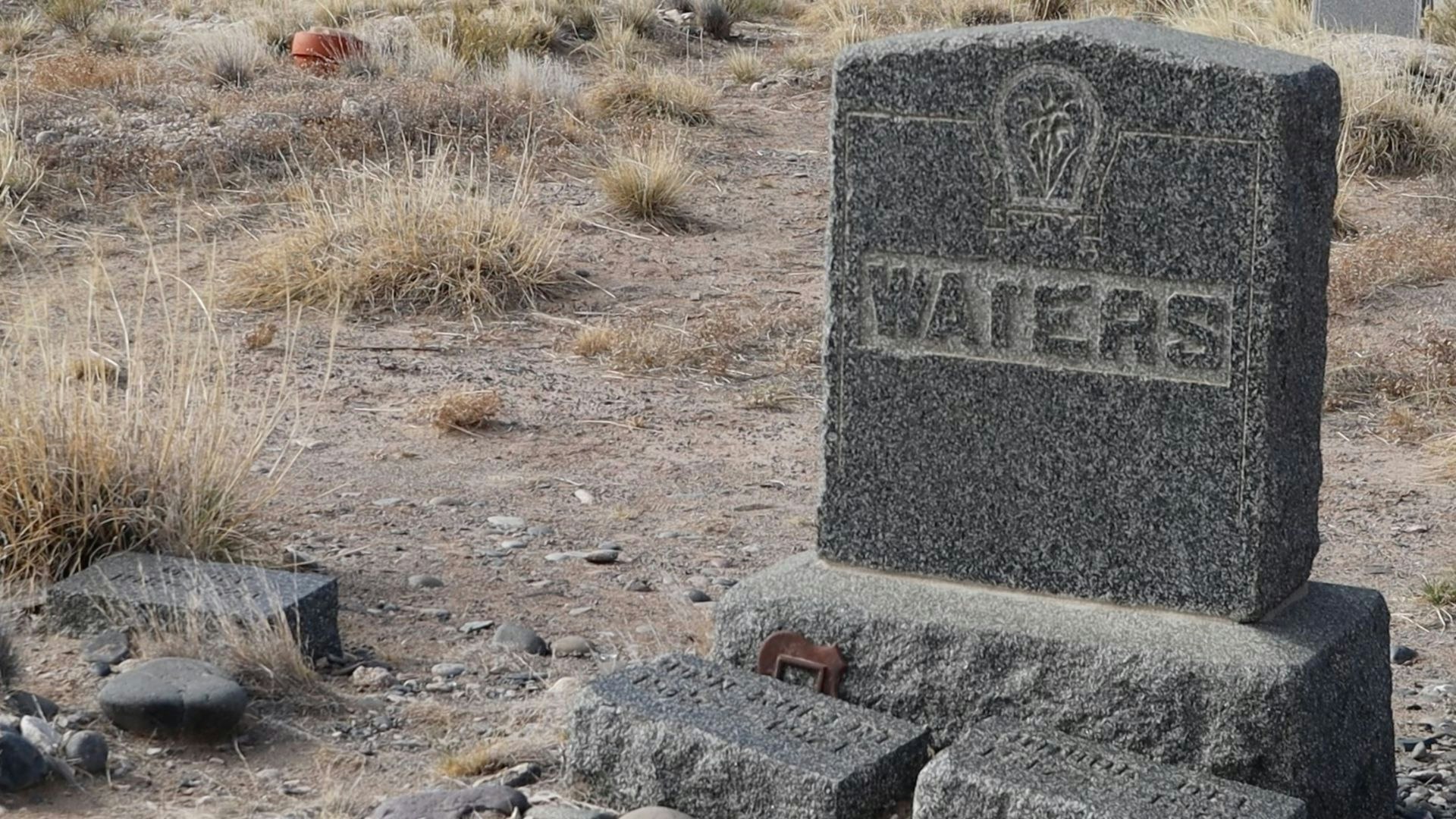 The grave of Matilda Waters in the Kane Cemetery.