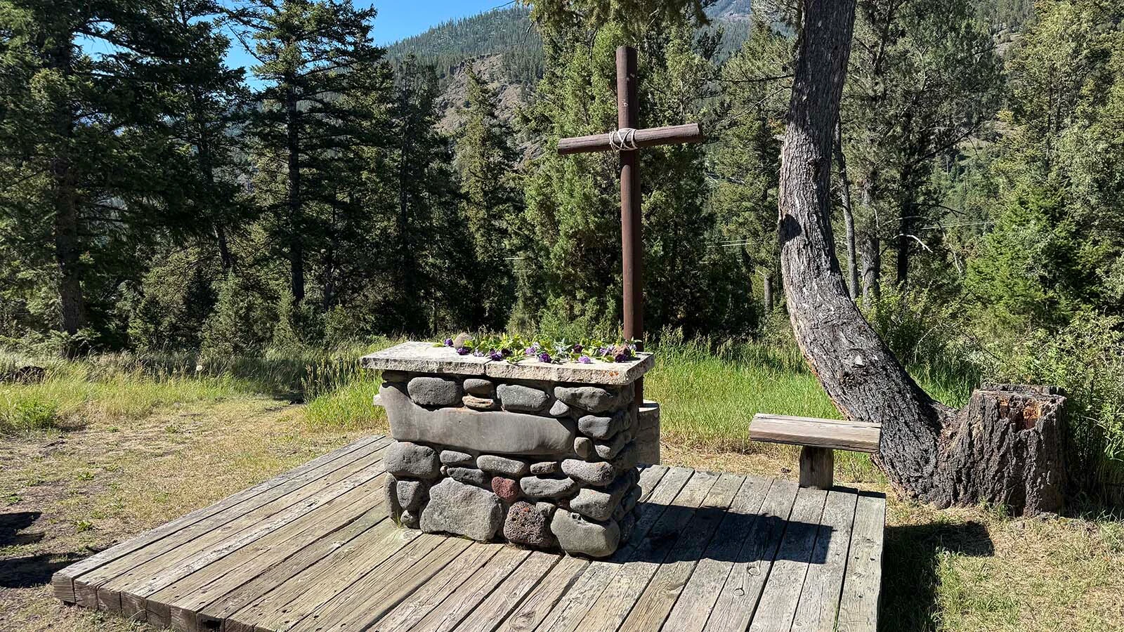 The Wayfarer’s Chapel is a sacred spot to worship on the Shoshone National Forest between Cody and Yellowstone. It’s also one of the only chapels where your Sunday Best should be supplemented with a bear-spray holster.