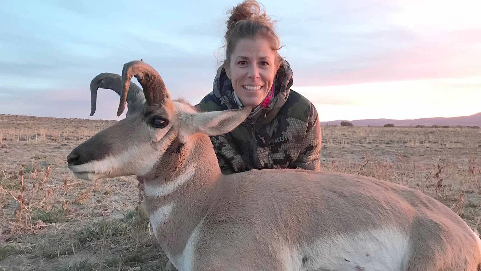 Deb Tonsager-Burke likes hunting strange-looking pronghorn and shot this one in 2018.