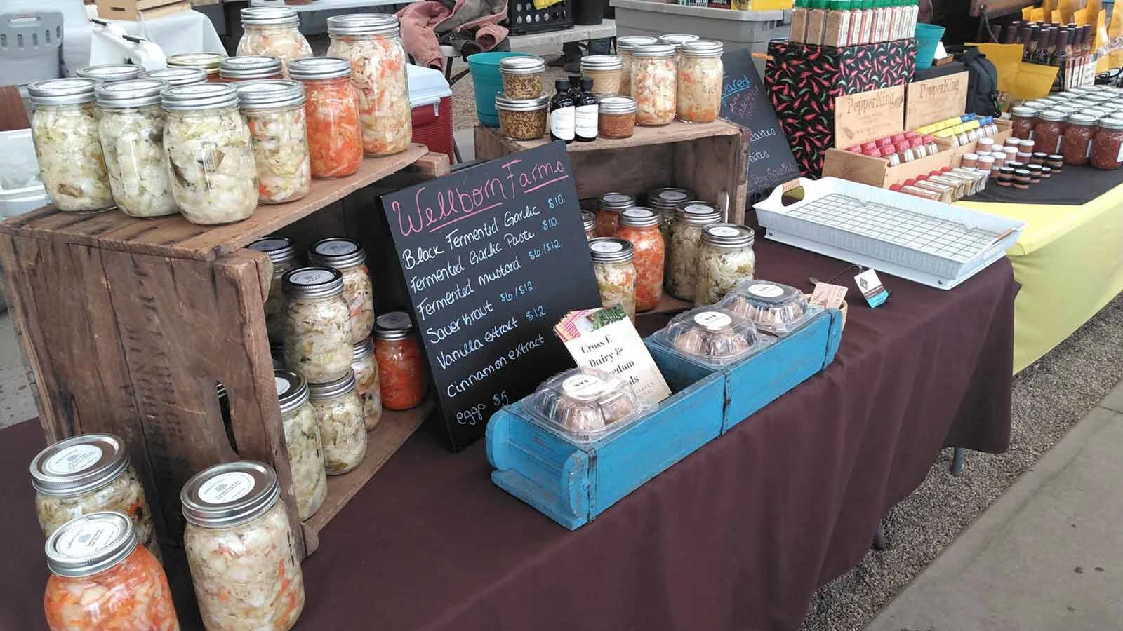 At Wellborn Farms in Sheridan, fermented foods like sauerkraut and kimchi make up about 70% of its business.