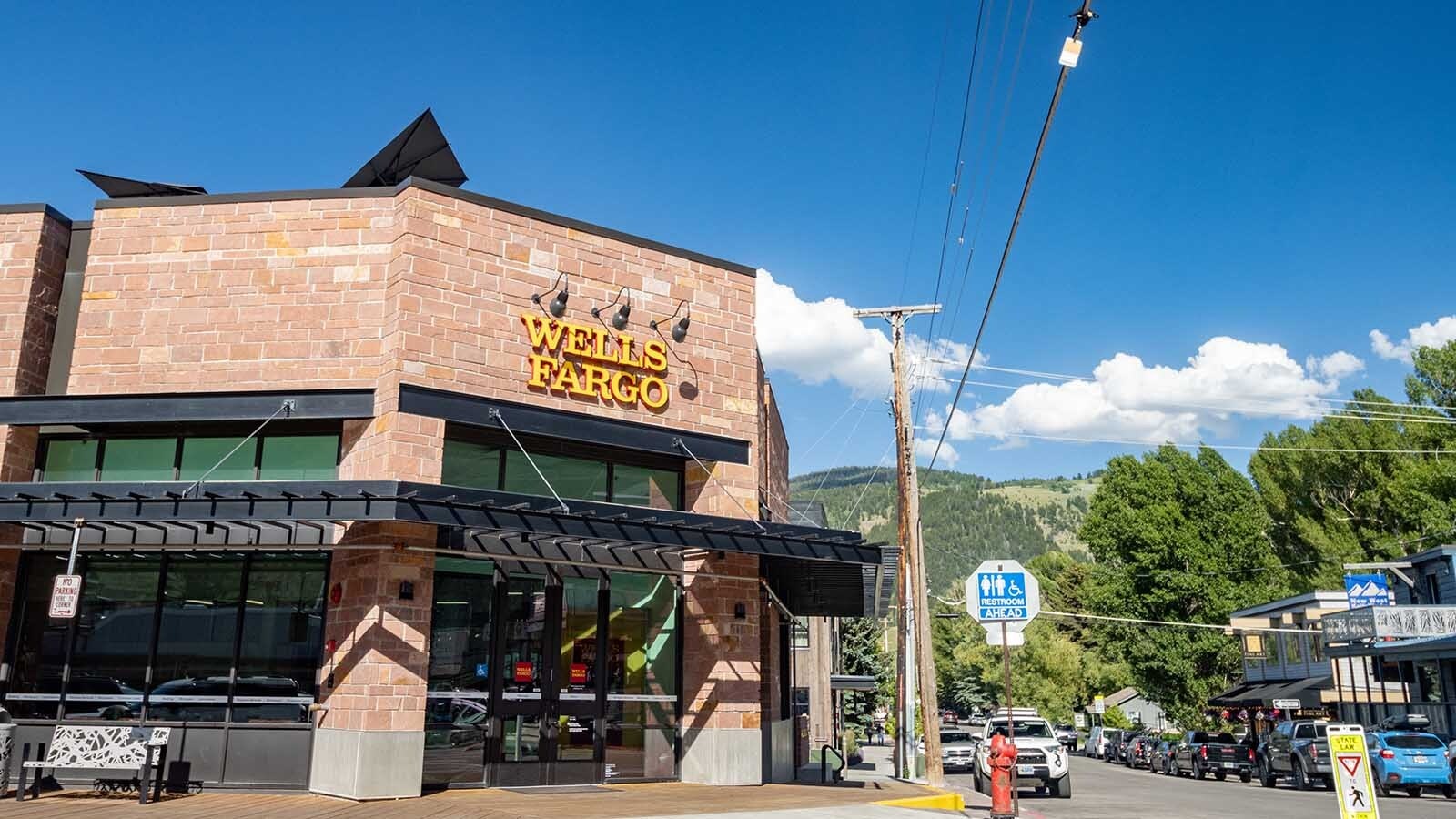 A Wells Fargo Bank branch in Jackson, Wyoming.