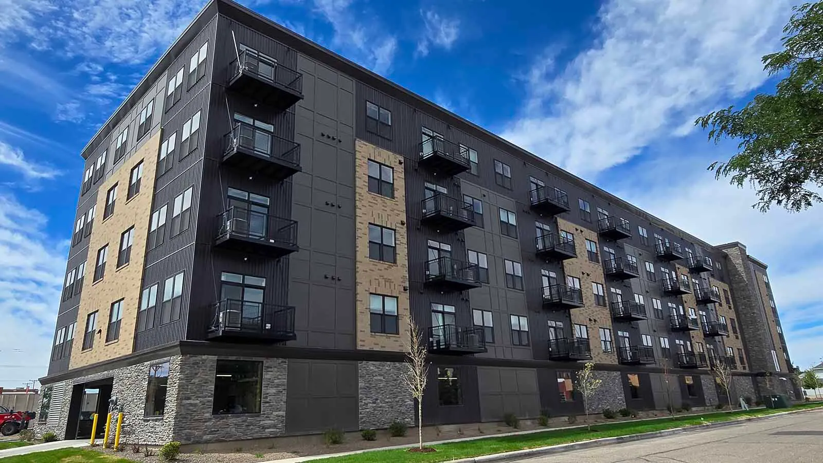 West End Apartments is the first new apartment complex completed in Cheyenne's downtown in a long while. It has 101 luxury apartments, and is already 60% pre-leased.