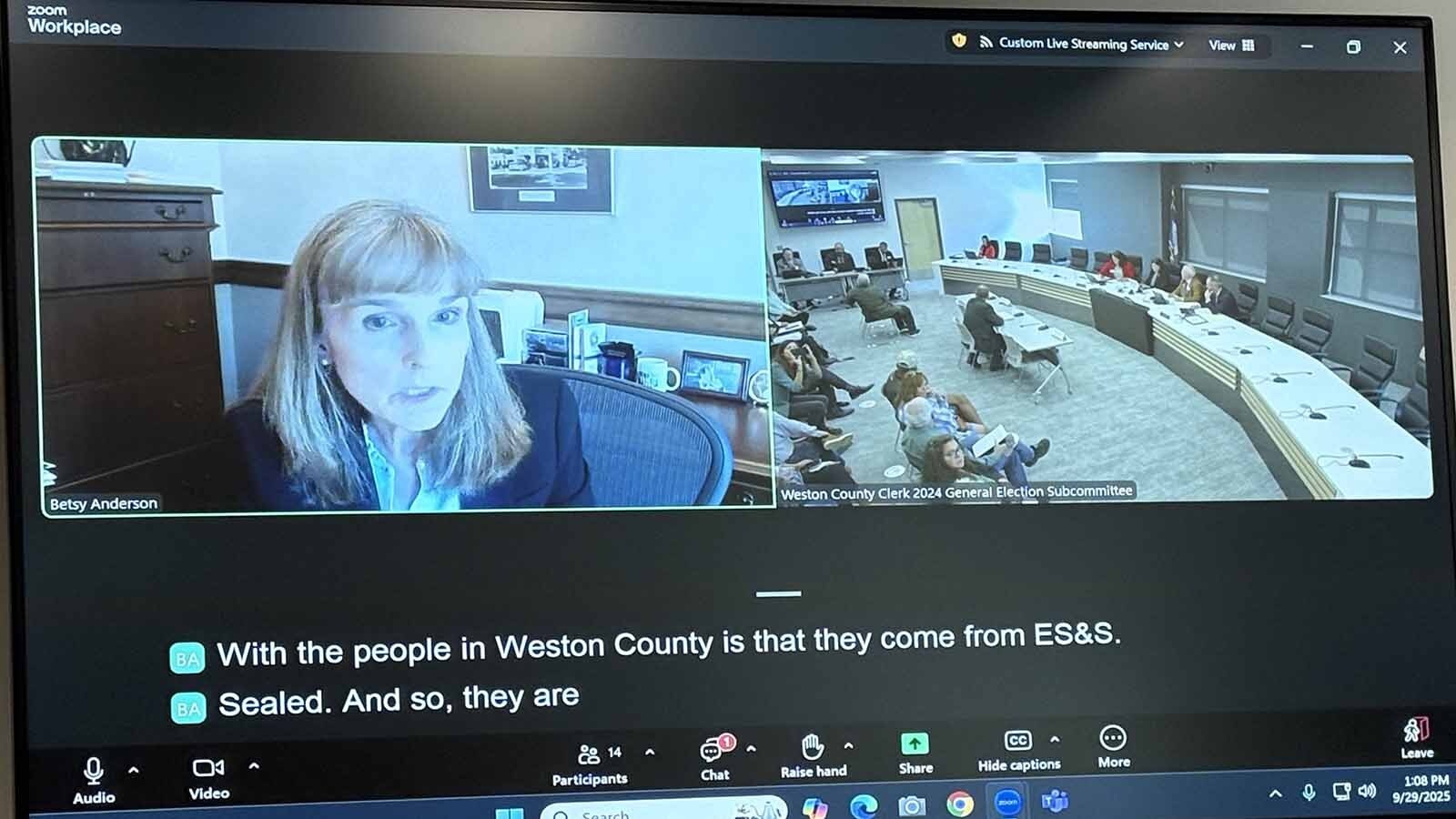 Betsy Anderson, deputy chief of staff for Gov. Mark Gordon, told lawmakers it wasn’t within Gordon’s authority to base a removal action on Secretary of State Chuck Gray’s complaint.