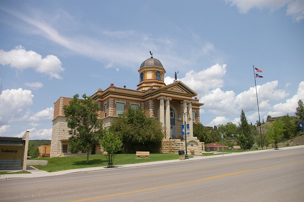 Weston County Courthouse in Newcastle, Wyoming.