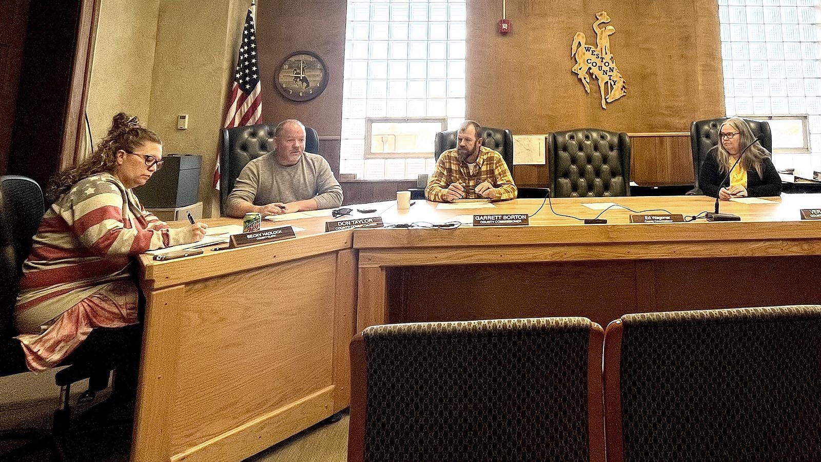 The Weston County commissioners moved forward with a controversial effort on Tuesday to ignore the state Legislature and create their own districts. Only three of the five commissioners were in attendance.