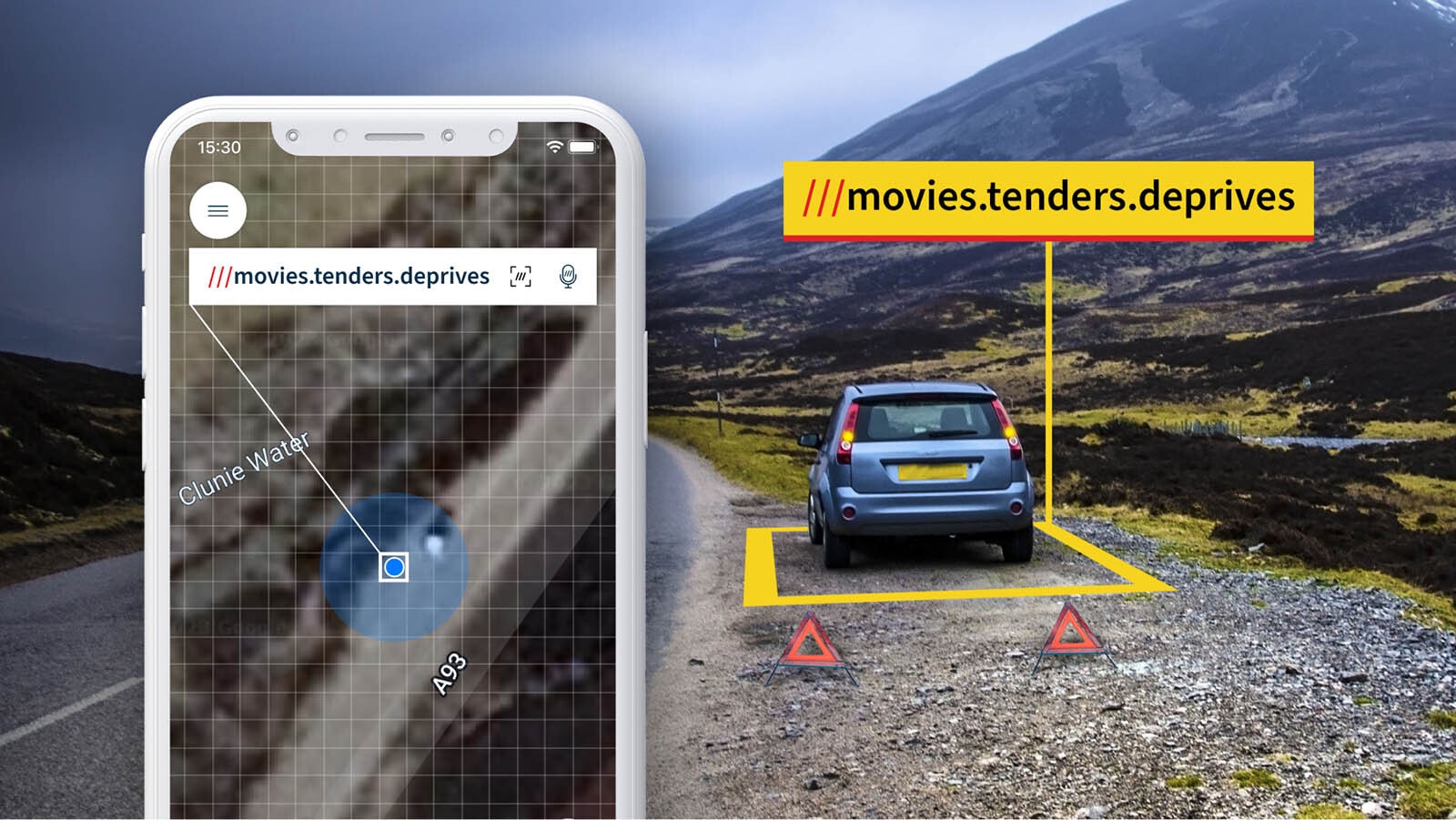 The What3Words app locates people to within a 3-square-yard radius.