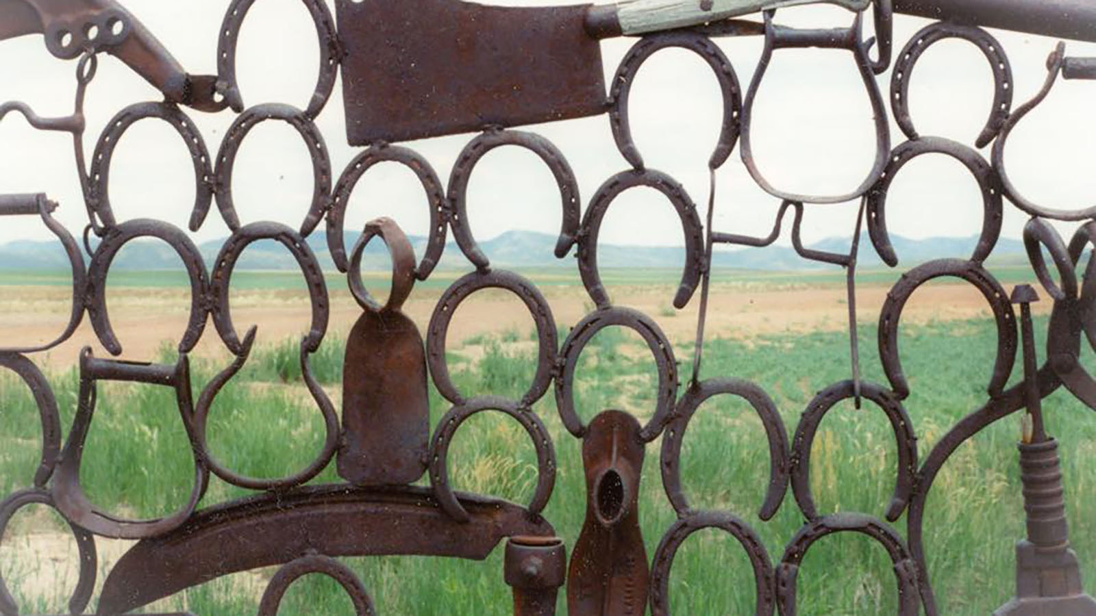 Lela Emmons of tiny Savery, Wyoming, stumbled on an unusual artistic fence in the 1990s and took photos of it. But she forgot where it was and hasn’t been able to find it again in about 30 years. She hopes someone in Wyoming can solve the mystery.