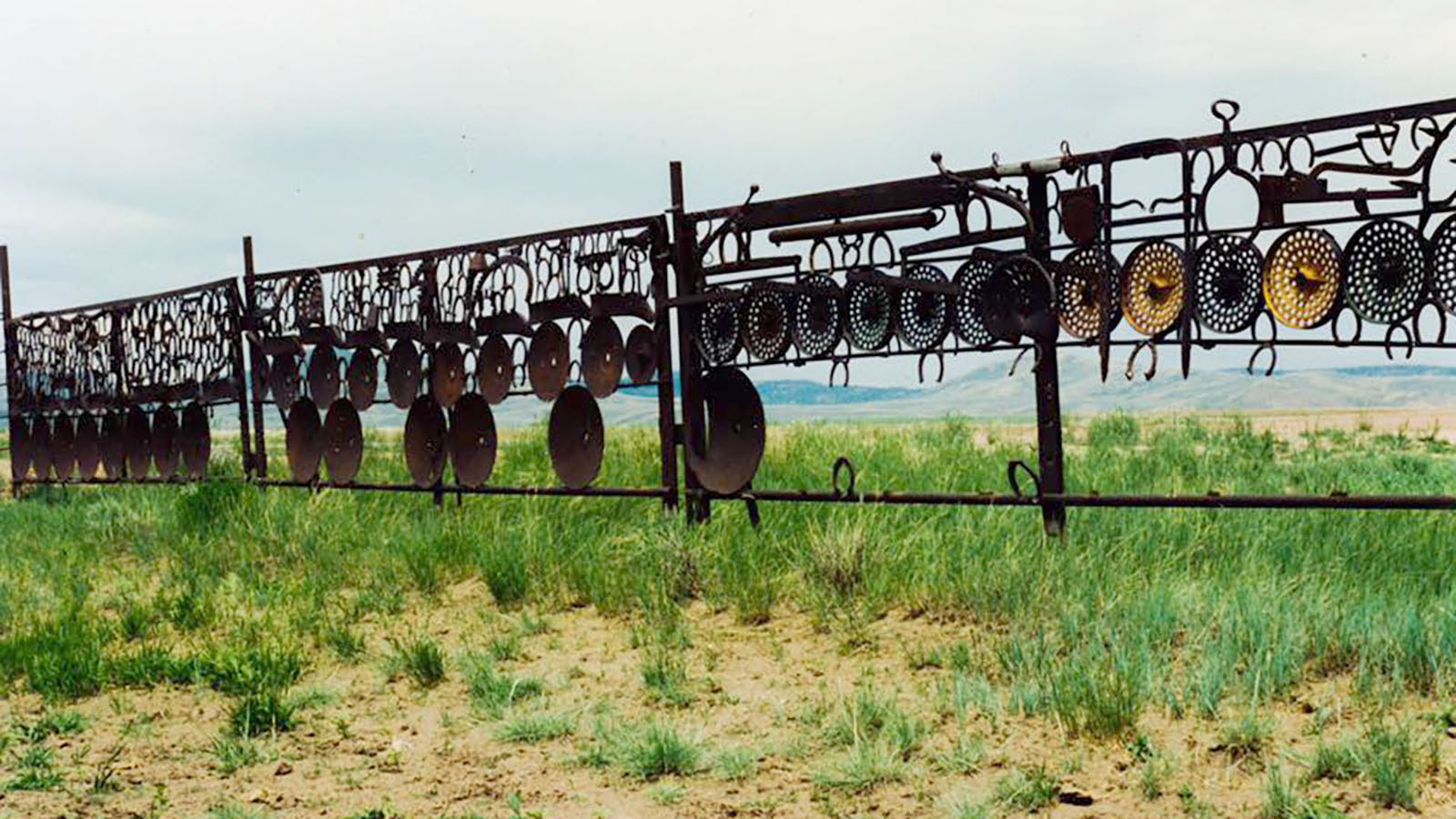 Lela Emmons of tiny Savery, Wyoming, stumbled on an unusual artistic fence in the 1990s and took photos of it. But she forgot where it was and hasn’t been able to find it again in about 30 years. She hopes someone in Wyoming can solve the mystery.