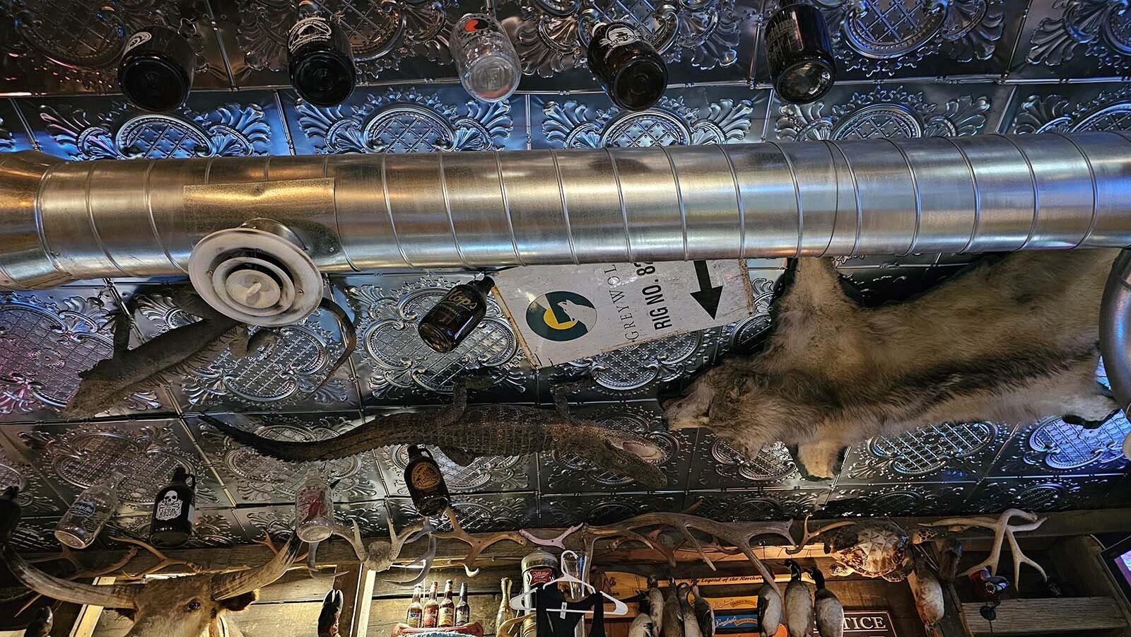 Critters still chase each other across the ceiling at the White Wolf Saloon in Douglas, though the bar has a new owner, who is shifting the focus of the bar to more of a Western theme.