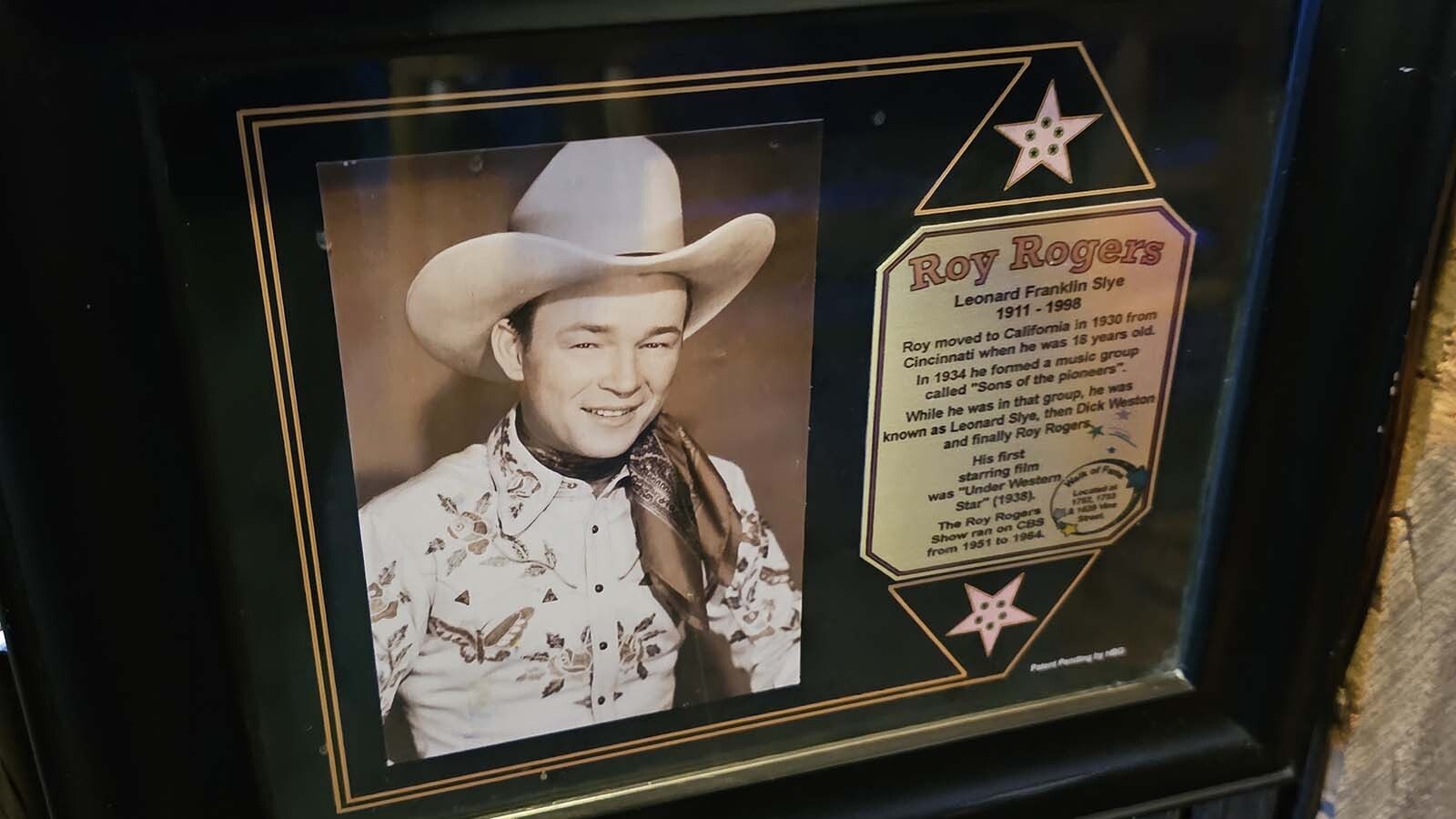 Roy Rogers at the White Wolf Saloon in Douglas.
