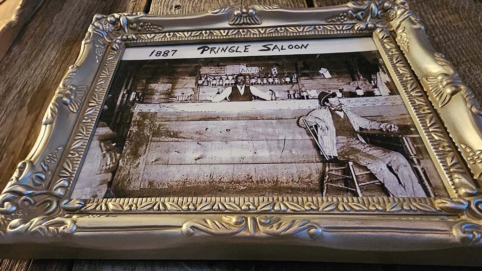 This photo depicts the original 1887 Pringle saloon.